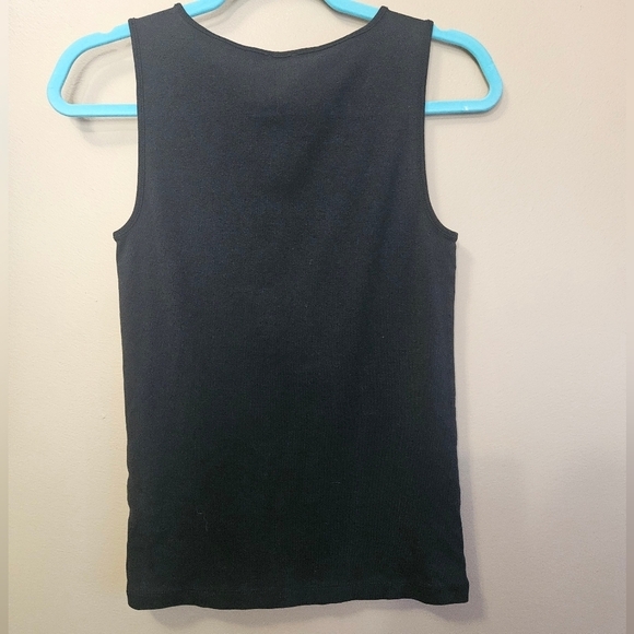 J Crew Outlet Women's Size S Black Basic Tank Top - Picture 2 of 4